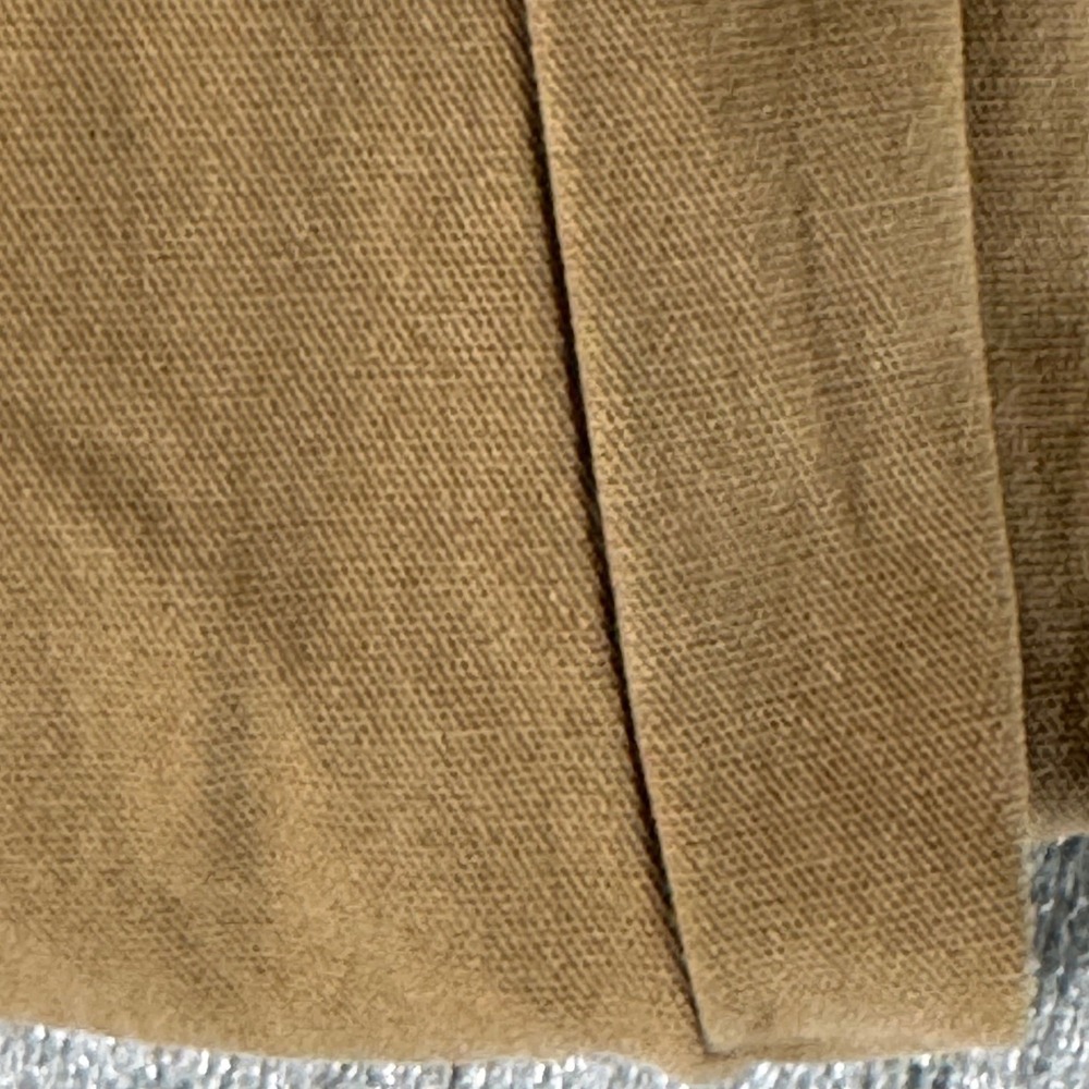 Throwing Tiny Fits Khaki Cotton Culotte Pants Wide Leg Cropped Elastic Waist M/L - Picture 7 of 8